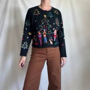 Michael Simon Lite Vintage Christmas Sweater Size Small